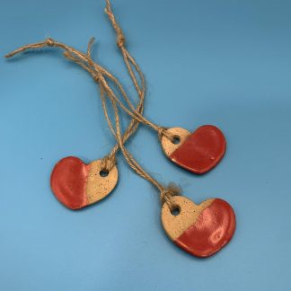 Glazed Heart Ornaments